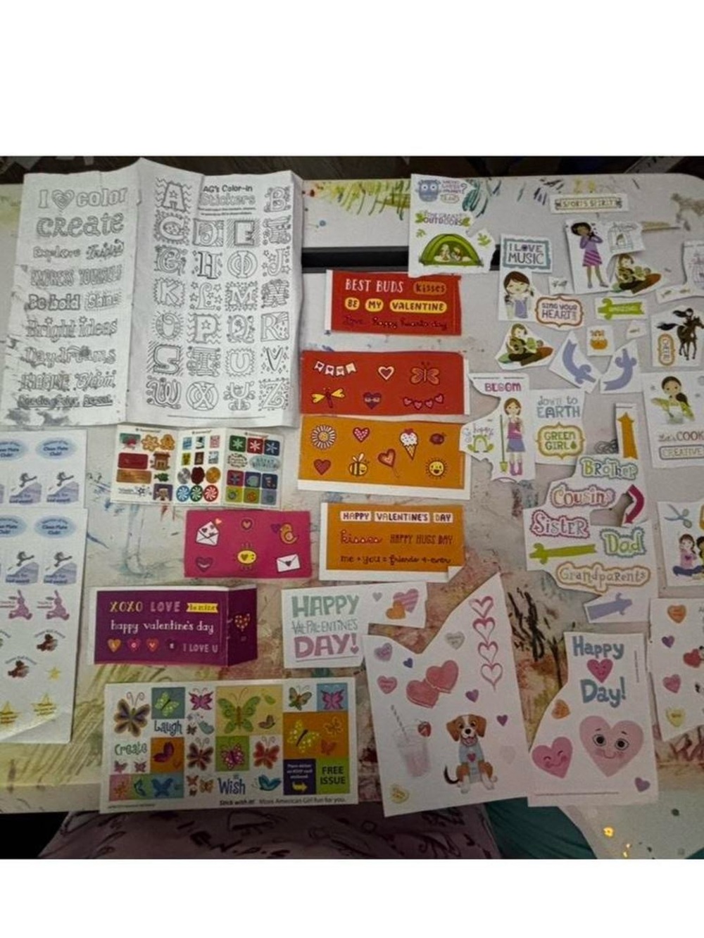 American girl stickers